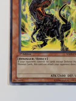 Yugioh TCG - 1x Black Tyranno - SD09-EN008 - LP - 1st Edition - Common - 2006 - Image 5