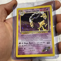 Sabrina's Alakazam 16/132 Gym Challenge Vintage Pokemon Card LP/NM Holo Rare TCG - Image 2