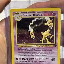Sabrina's Alakazam 16/132 Gym Challenge Vintage Pokemon Card LP/NM Holo Rare TCG - Image 3