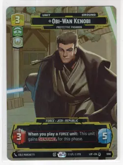 Star Wars Unlimited LotF Prestige Foil Card LOF1096 Obi-Wan Kenobi - Image 1