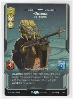 Star Wars Unlimited LotF Prestige Foil Card LOF1093 Zuckuss - Image 1