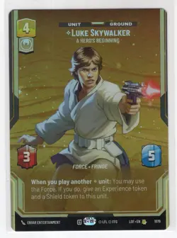 Star Wars Unlimited LotF Prestige Foil Card LOF1079 Luke Skywalker - Image 1