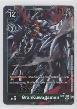 2021 Digimon Card Game - Starter Deck Ultimate Ancient Dragon Rare GranKuwagamon - Image 1