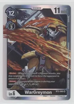 2021 Digimon Card Game - Release Special Ver 15 Super Rare Wargreymon #BT2-065 - Image 1