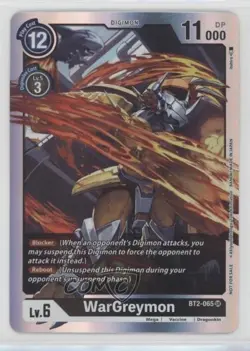 2021 Digimon Card Game - Release Special Ver 15 Super Rare Wargreymon #BT2-065 - Image 1