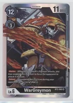 2021 Digimon Card Game - Release Special Ver 15 Super Rare Wargreymon #BT2-065 - Image 1