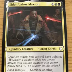 Elder Arthur Maxson ~ Commander: Fallout [ NearMint ] [ Magic MTG ] Rare Card - Image 2