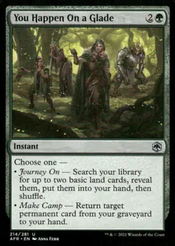 You Happen on a Glade 214/281 AFR MTG Magic the Gathering card - Image 1