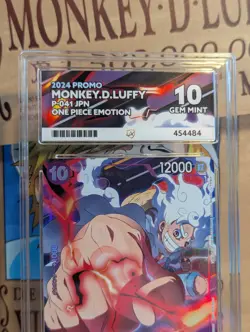 One Piece Monkey D. Luffy P-041 One Piece Emotion Exhibition Promo Japanese Card - Image 4