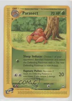 Parasect Pokemon e-Card Series Aquapolis #27 2002 - Image 1