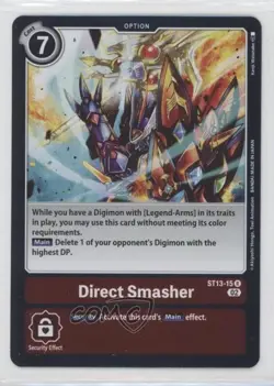 2022 Digimon Card Game - Starter Deck RagnaLoardmon Rare Direct Smasher #ST13-15 - Image 1