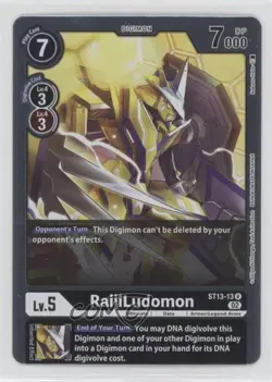 2022 Digimon Card Game - Starter Deck RagnaLoardmon Rare RaijiLudomon #ST13-13 - Image 1