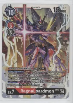 2022 Digimon Card Game - Starter Deck Super Rare RagnaLoardmon #ST13-06 - Image 1