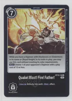 2022 Digimon Card Game - Starter Deck Jesmon Rare Quake! Blast! Fire! Father! - Image 1