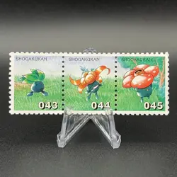 Oddish Gloom Vileplume Pokemon Stamp Card Shogakukan Nintendo Japan TCG S115-32 - Image 1