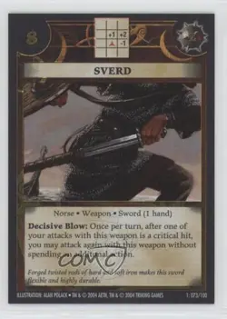 2004 History Channel's Anachronism Collectible Card Game Sverd #73 - Image 1
