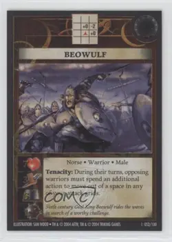 2004 History Channel's Anachronism Collectible Card Game Beowulf #52 - Image 1