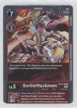 2022 Digimon Card Game - Starter Deck Jesmon Rare SaviorHuckmon #ST12-08 - Image 1
