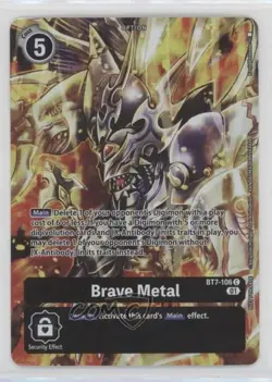2021 Digimon Card Game - Next Adventure Brave Metal (Box Topper) #BT7-106 - Image 1