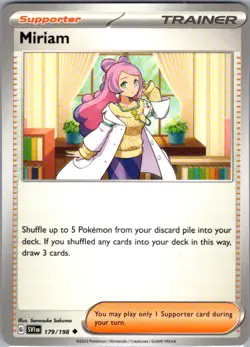 Miriam 179/198 Uncommon SV01: Scarlet & Violet Base Set Near Mint Pokemon Card - Image 1