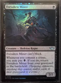 MTG Outlaws of Thunder Junction Forsaken Miner Foil (Uncommon) - Image 1