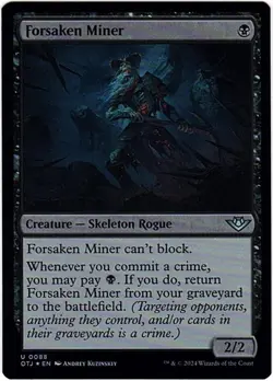 MTG Outlaws of Thunder Junction Forsaken Miner Foil (Uncommon) - Image 2