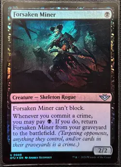 MTG Outlaws of Thunder Junction Forsaken Miner Foil (Uncommon) - Image 1