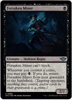 MTG Outlaws of Thunder Junction Forsaken Miner Foil (Uncommon) - Image 2