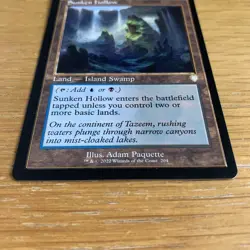 Sunken Hollow (Retro Frame) #204 (NM) Brothers' War BRC Magic MTG Rare Land - Image 3