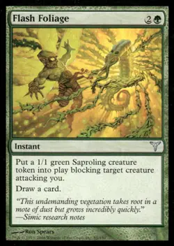 Flash Foliage Dissension MTG Magic the Gathering card - Image 1