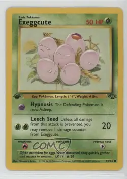 Exeggcute 1st Ed. Pokemon Jungle #52 1999 - Image 1
