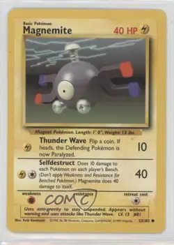 Magnemite Pokemon Base Set #53 1999 - Image 1