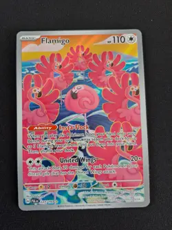 Pokemon 2023 Paldea Evolved Illustration Rare Flamigo Card 227/193 - Image 1