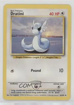 Dratini 1999-2000 Printing Pokemon Base Set #26 1999 - Image 1