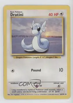 Dratini 1999-2000 Printing Pokemon Base Set #26 1999 - Image 1