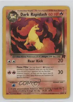 Dark Rapidash Pokemon Team Rocket #44 2000 - Image 1