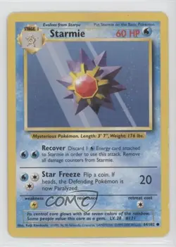 Starmie 1999-2000 Printing Pokemon Base Set #64 1999 - Image 1