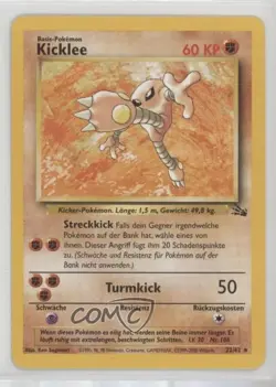 Hitmonlee German Pokemon Fossil #22 1999 - Image 1