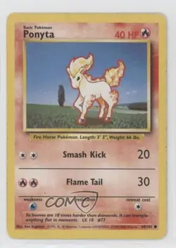 Ponyta 1999-2000 Printing Pokemon Base Set #60 1999 - Image 1