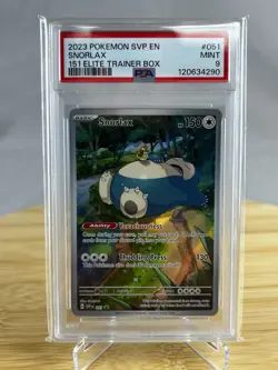 Snorlax SVP EN 051 PSA 9 Scarlet & Violet Promo Cards Holo Pokemon - Image 1