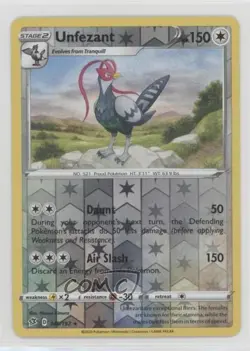 Unfezant Reverse Foil Pokemon Sword & Shield Rebel Clash #145 - Image 1