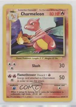 Charmeleon 1999-2000 Printing Pokemon Base Set #24 1999 - Image 1