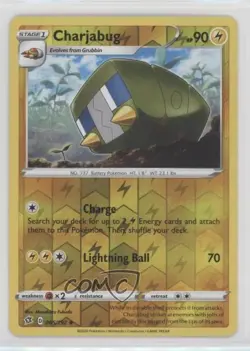 Charjabug Reverse Foil Pokemon Sword & Shield Rebel Clash #065 - Image 1