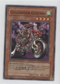 Chaosrider Gustaph 1st Ed. YuGiOh The Dark Emperor Structure Deck #SDDE-EN012 - Image 1