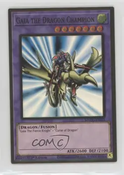 Gaia The Dragon Champion 1st Ed. YuGiOh Gold Series: Maximum Gold #MAGO-EN025 - Image 1