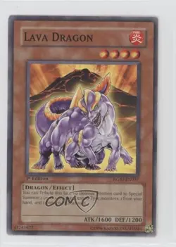 Lava Dragon 1st Ed. YuGiOh Raging Battles #RGBT-EN037 2009 - Image 1