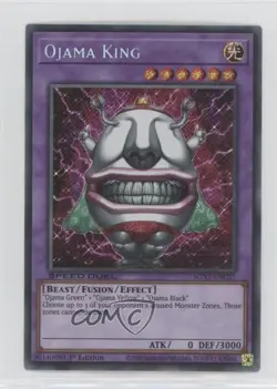 Ojama King 1st Ed. YuGiOh Speed Duel GX: Duel Academy Box #SGX1-ENC21 - Image 1