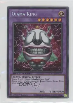 Ojama King 1st Ed. YuGiOh Speed Duel GX: Duel Academy Box #SGX1-ENC21 - Image 1