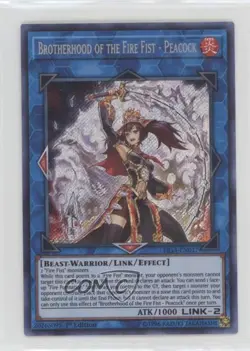 Brotherhood of the Fire Fist - Peacock SE 1st Ed. YuGiOh s Gadgets #FIGA-EN017 - Image 1
