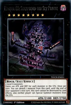 TOCH-EN051 NUMBER 68: SANAPHOND THE SKY PRISON RARE NEAR MINT YuGiOh CARD TCG - Image 1